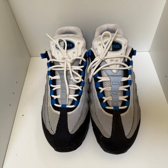 NEW - Nike Air Max 95 size 9.5-10 brand new 2011 Blue Spark used - Picture 2 of 3